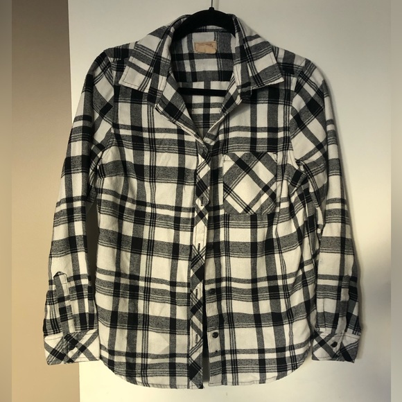 Boston Traders Black & White Flannel Shirt - Picture 1 of 7